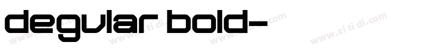 degular bold字体转换